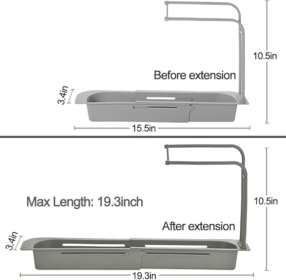 Telescopic Sink Storage Rack (Premium Quality)