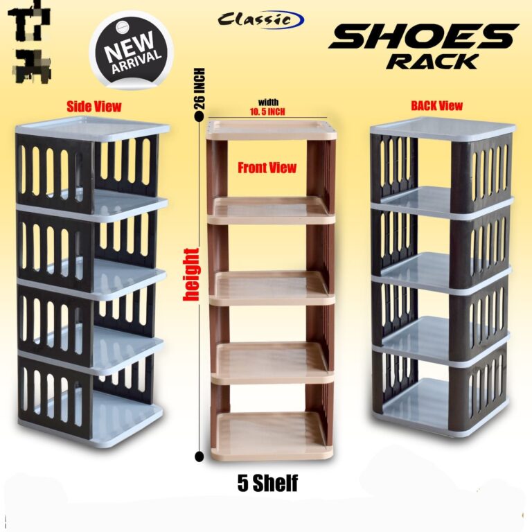 5 Layer Multi-Tier Stackable Shoe Rack Organizer