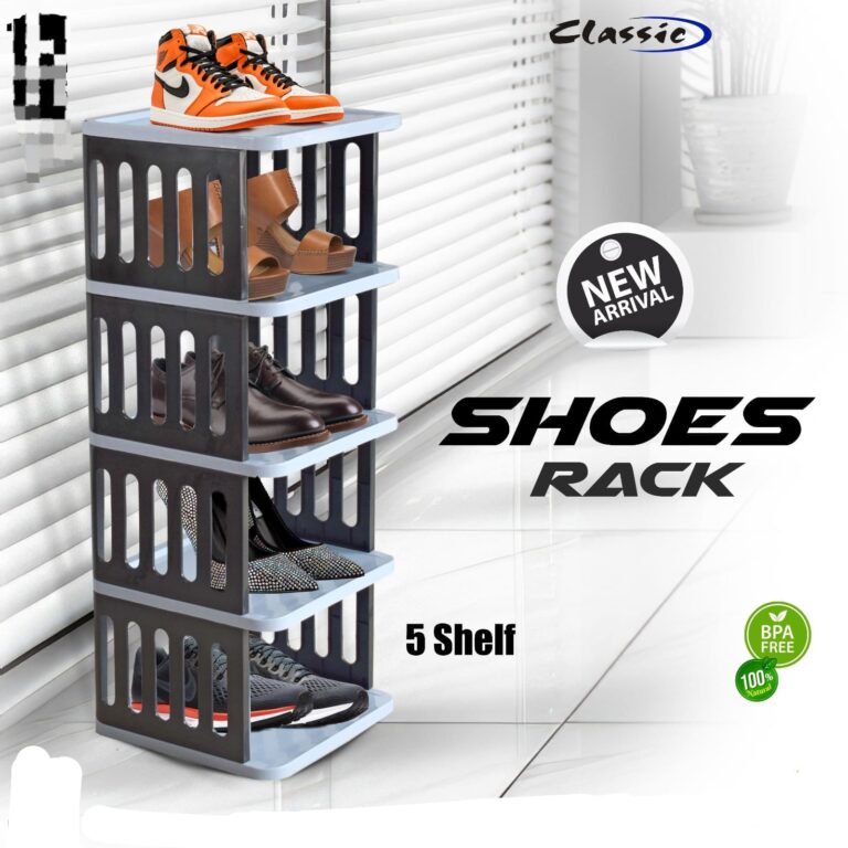 5 Layer Multi-Tier Stackable Shoe Rack Organizer
