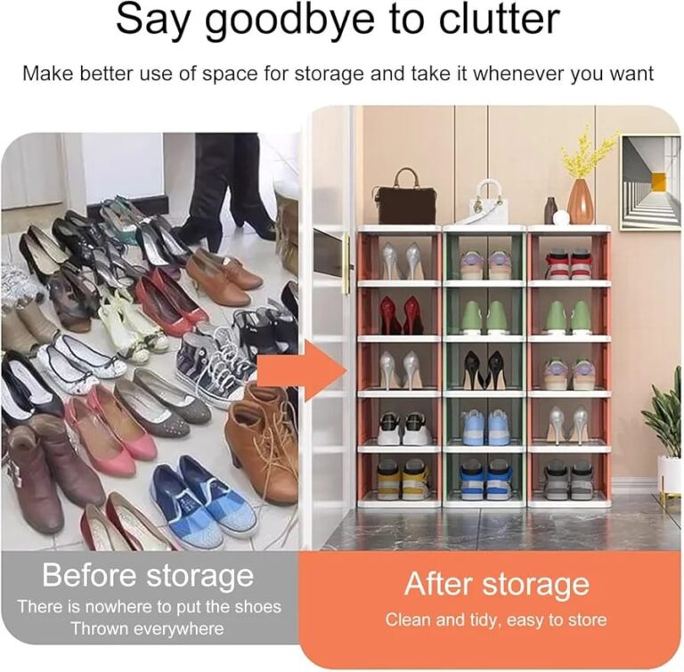 5 Layer Multi-Tier Stackable Shoe Rack Organizer