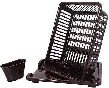 3 in 1 Large Durable Plastic Kitchen Sink Dish Drainer Rack (Premium Quality)