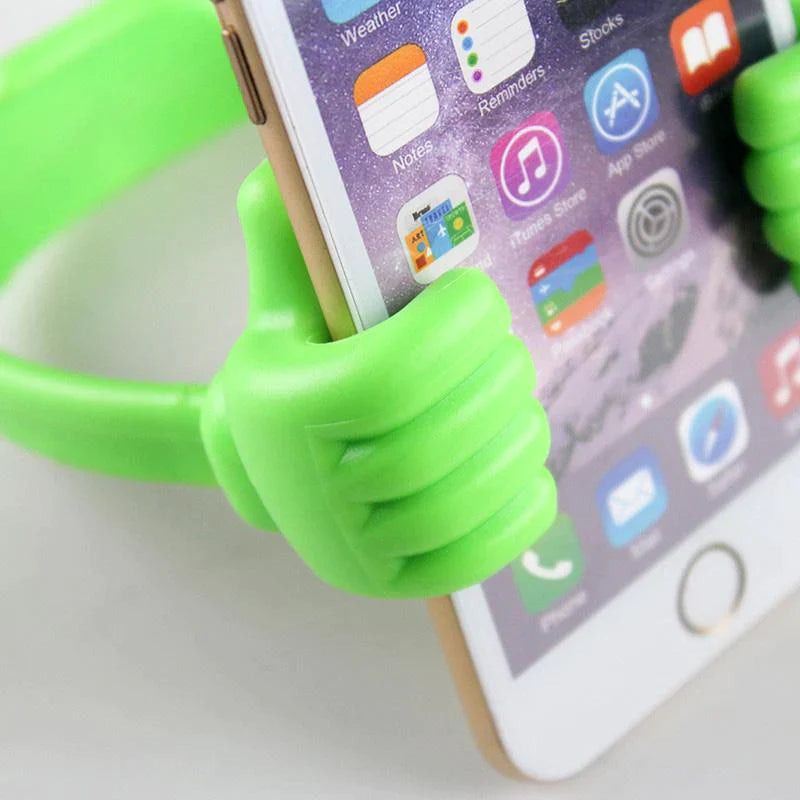 Thumbs up phone holder